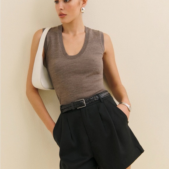 NWOT Reformation Black High Waist Shorts - Picture 3 of 5